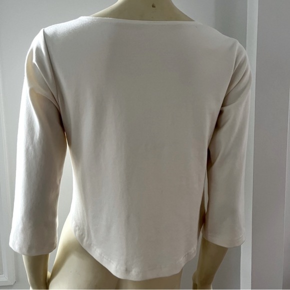 PARIDAEZ Women’s Original IBIS 2 in 1 Top 3/4 Sleeves Cream XS/ S - Picture 6 of 16